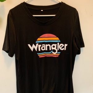 Printed v neck Wrangler T-shirt